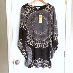 NWT Sweater Dress BOHO Style with Bell Sleeve